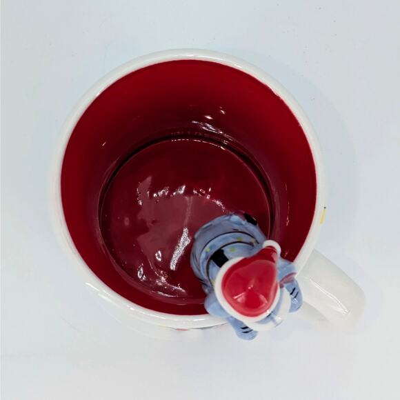 Disney Eeyore Christmas Mug Ceramic Sculpted Cup Hanger Winne The Pooh Holiday - Picture 8 of 11